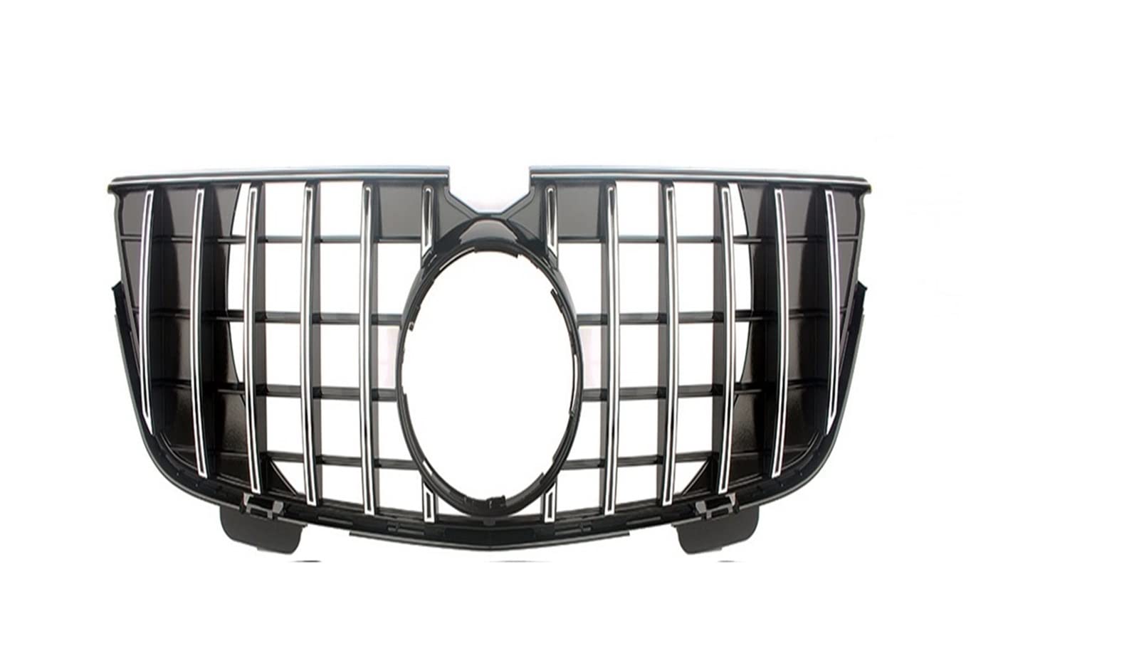 Auto Frontgrill Auto Kühlergrill Für Benz GL-Klasse X164 2007 2008 2009 2010 2011 2012 Auto Vorderen Stoßfänger Racing Grill Billet Grille Abdeckung(2007-2009 Two Fins-1) von Wnfmjqe