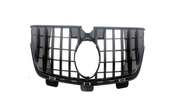 Auto Frontgrill Auto Kühlergrill Für Benz GL-Klasse X164 2007 2008 2009 2010 2011 2012 Auto Vorderen Stoßfänger Racing Grill Billet Grille Abdeckung(2010-2012 Two Fins-2) von Wnfmjqe