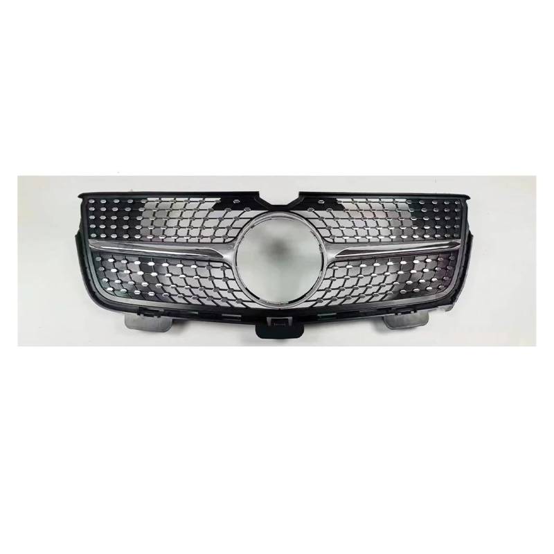 Auto Frontgrill Auto Kühlergrill Für Benz GL X164 2005-2009 2010 2011 2012 GL320 GL350 GL450 GL550 GL500 GT Diamant Front Kühlergrill Stoßstange Grill Gitter Mesh(10-12 Diamond Silver) von Wnfmjqe