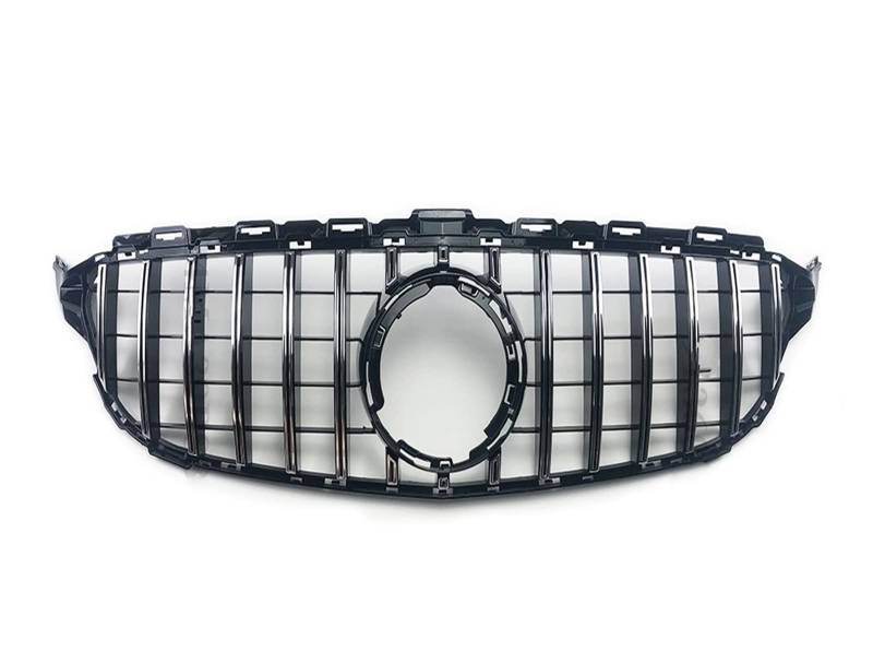 Auto Frontgrill Auto Kühlergrill Für Benz W205 C205 S205 C43 C 2014-2021 C200 C260 C180 C250 C300 Für Coupe Für AMG Tuning GT Diamant Front Stoßstangengrill Frontgrill(19-21 Chrome Silvery-1) von Wnfmjqe