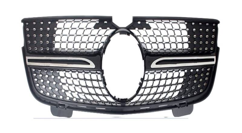 Auto Frontgrill Auto Kühlergrill Für Benz X164 GL-Klasse 2007 2008 2009 2010 2011 2012 Auto Vorderen Stoßfänger Racing Grill Billet Grille Abdeckung(2007-2009 Two Fins-e) von Wnfmjqe