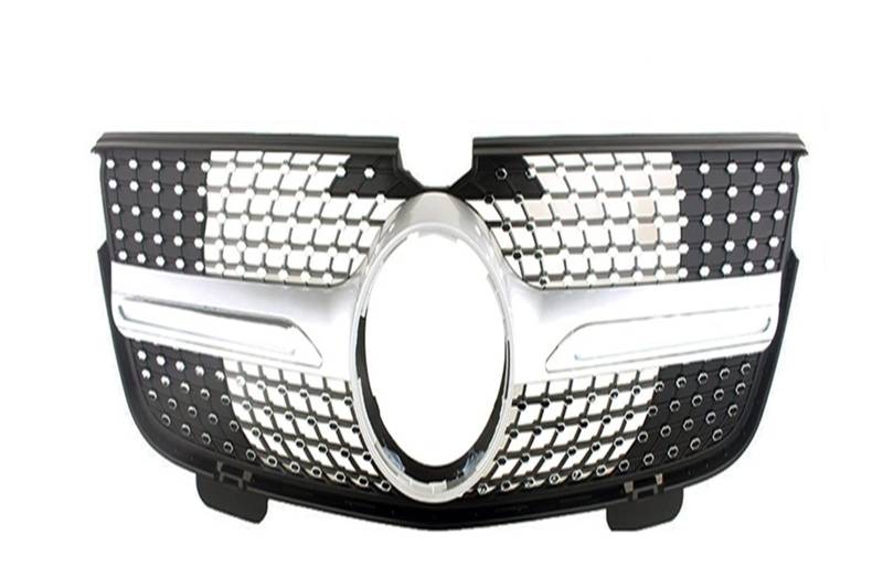 Auto Frontgrill Auto Kühlergrill Für Benz X164 GL-Klasse 2007 2008 2009 2010 2011 2012 Auto Vorderen Stoßfänger Racing Grill Billet Grille Abdeckung(2007-2009 Two Fins-f) von Wnfmjqe