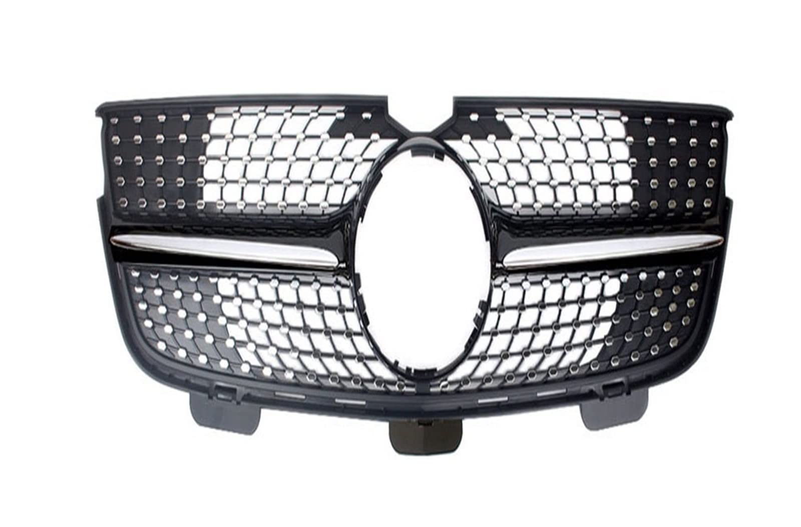 Auto Frontgrill Auto Kühlergrill Für Benz X164 GL-Klasse 2007 2008 2009 2010 2011 2012 Auto Vorderen Stoßfänger Racing Grill Billet Grille Abdeckung(2010-2012 Two Fins-g) von Wnfmjqe