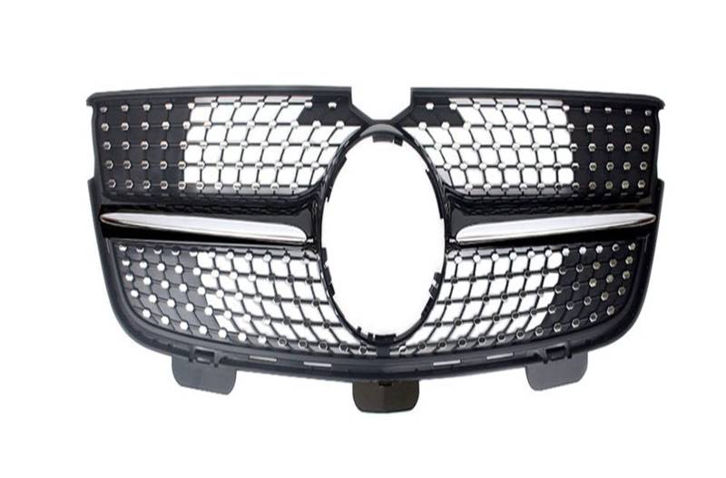 Auto Frontgrill Auto Kühlergrill Für Benz X164 GL-Klasse 2007 2008 2009 2010 2011 2012 Auto Vorderen Stoßfänger Racing Grill Billet Grille Abdeckung(2010-2012 Two Fins-g) von Wnfmjqe