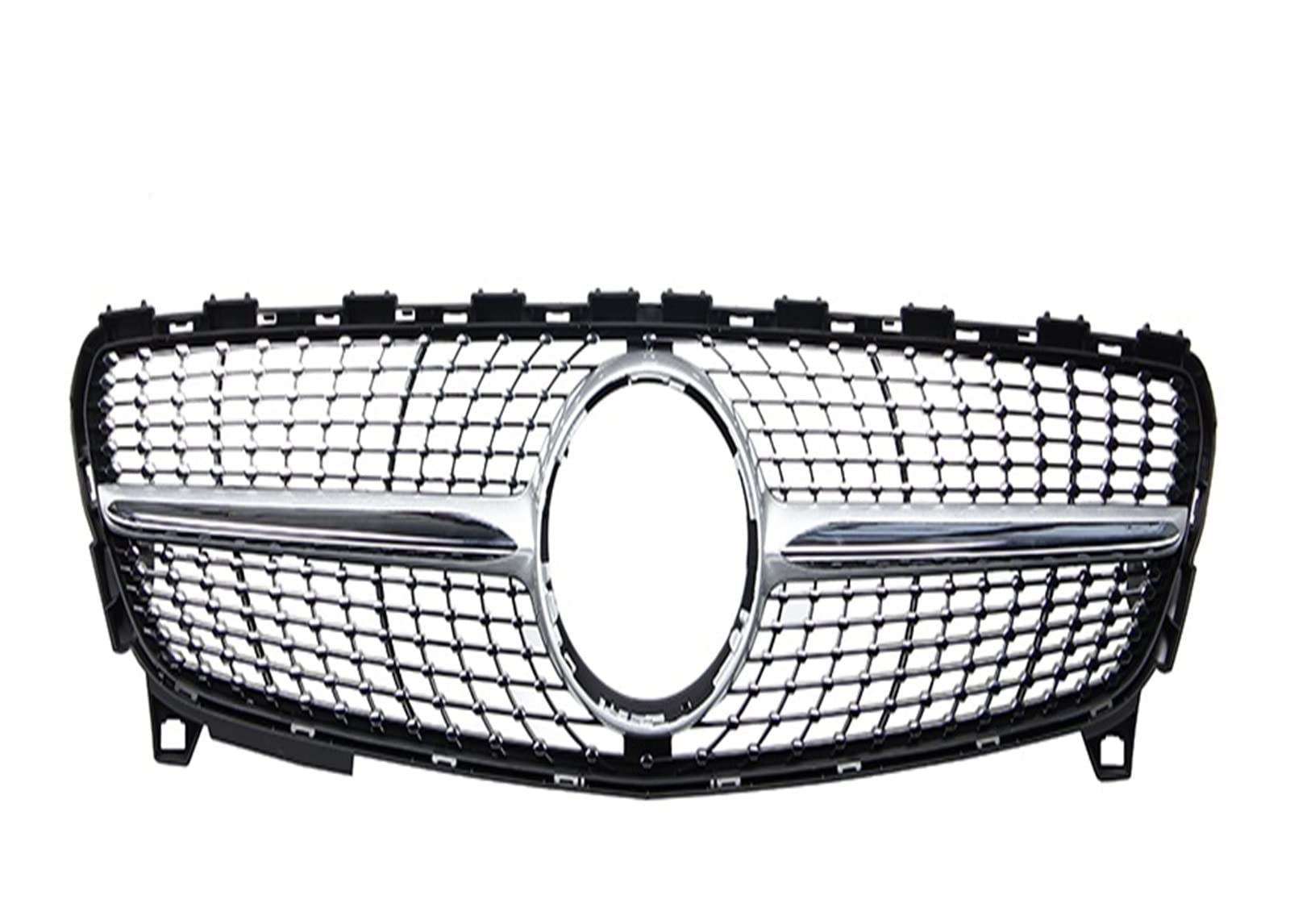 Auto Frontgrill Auto Kühlergrill Für Eine Klasse W176 A45 2016-2018 2017 A45 Gt Diamant Für GTR Grill Kühlergrill A180 A200 A260 Kühlergrill(Diamond Silver) von Wnfmjqe