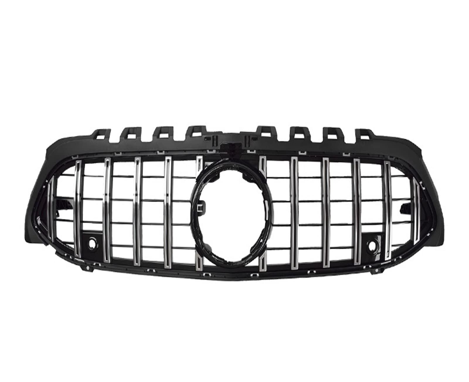 Auto Frontgrill Auto Kühlergrill Kühlergrill Passend Für A-Klasse W177 A180 A200 A260 A45 2018 GT Für GTR Kühlergrill Diamantgrill(Silver with Camera) von Wnfmjqe