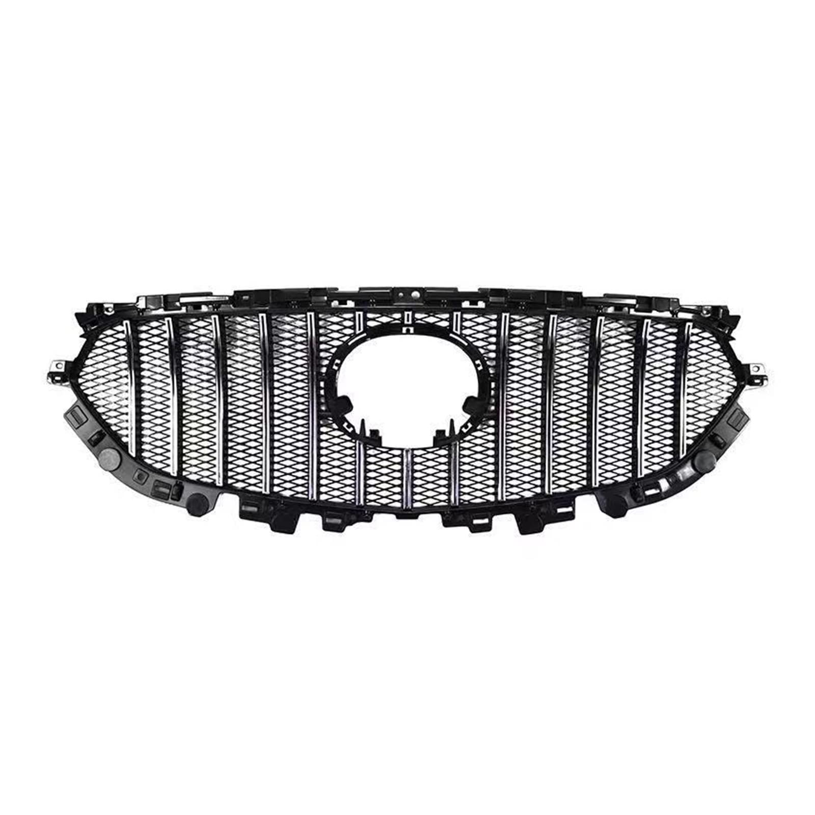 Auto Frontgrill Auto Kühlergrill Oberer Kühlergrill Für Die Frontstoßstange Modifizierter Renngrill Für Mazda Für CX-5 CX5 2017 2018 2019 2020 2021 Zubehör GT/Diamant-Stil Frontgrill(Silber) von Wnfmjqe