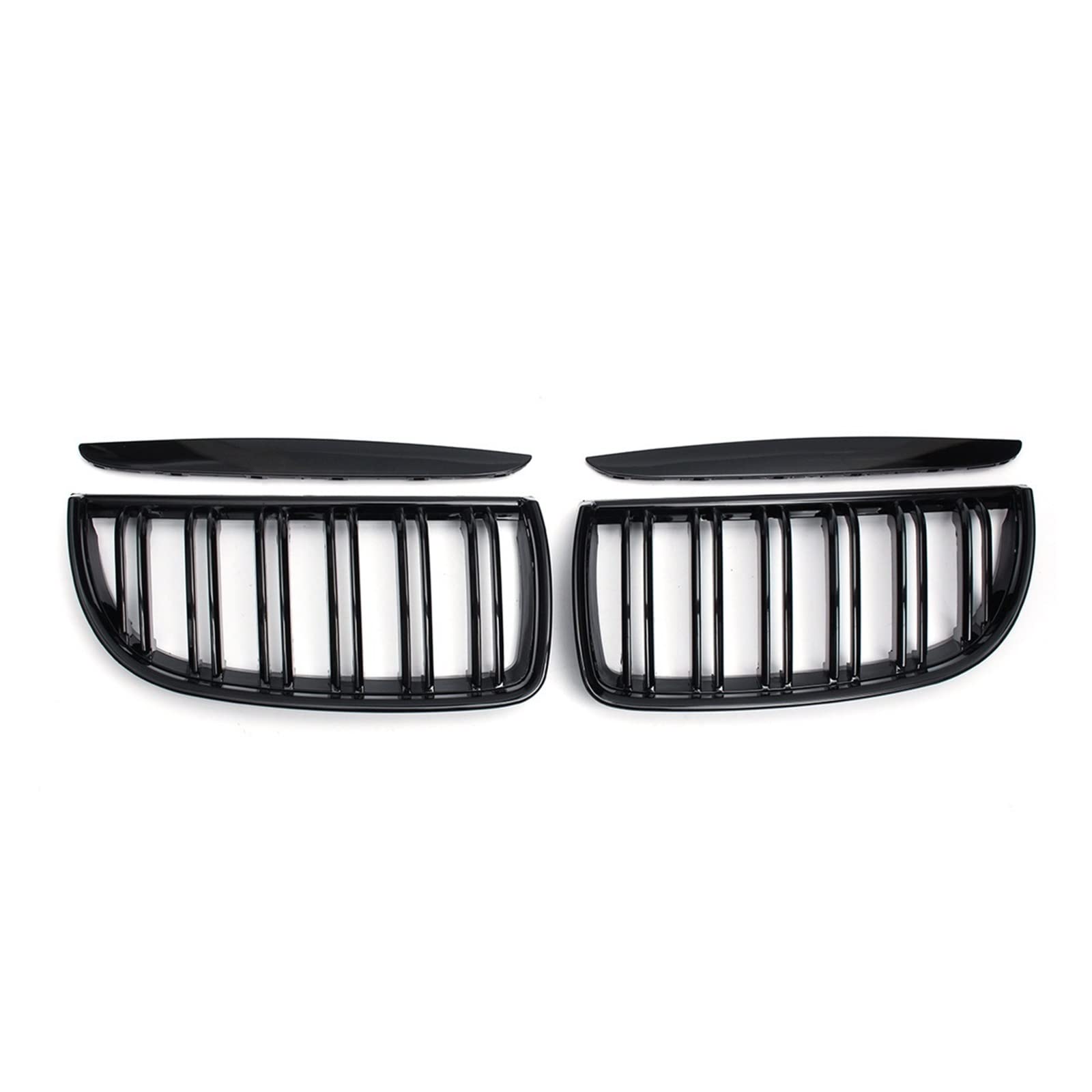 Auto Frontgrill Auto Kühlergrill Paar Front Doppel Lamellen Sport Nieren Grill Für E90 E91 4 Tür 2005 2006 2007 2008 Racing Grills(Gloss Black) von Wnfmjqe