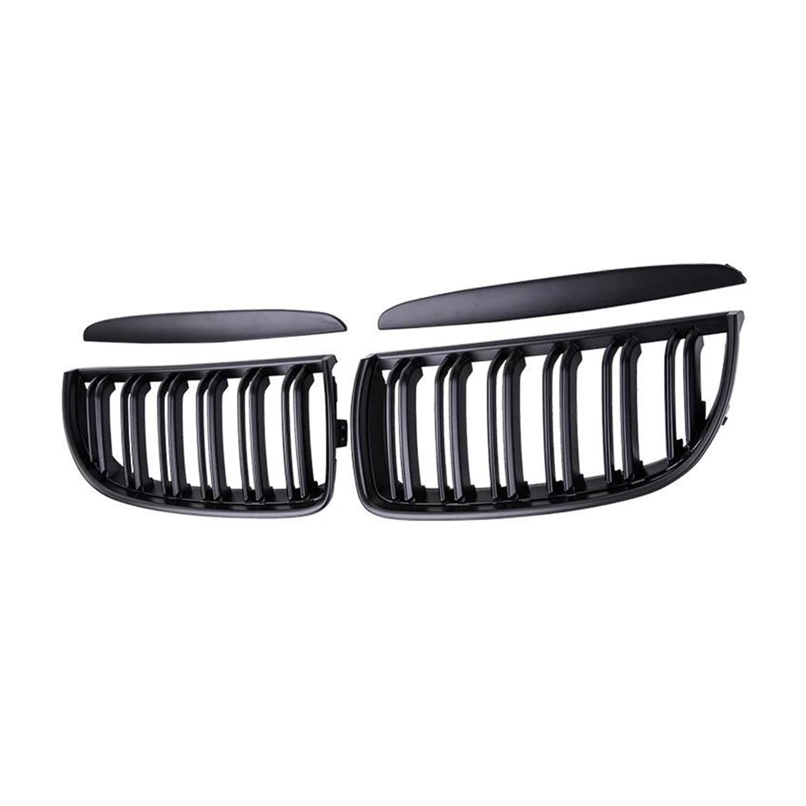 Auto Frontgrill Auto Kühlergrill Schwarz Glänzender Kühlergrill Racing Grill Auto Frontstoßstangengitter Für E90 E91 3er 323I 328I 335I 330I 325I 2005-2006 2007 2008 ABS(Matt-schwarz) von Wnfmjqe