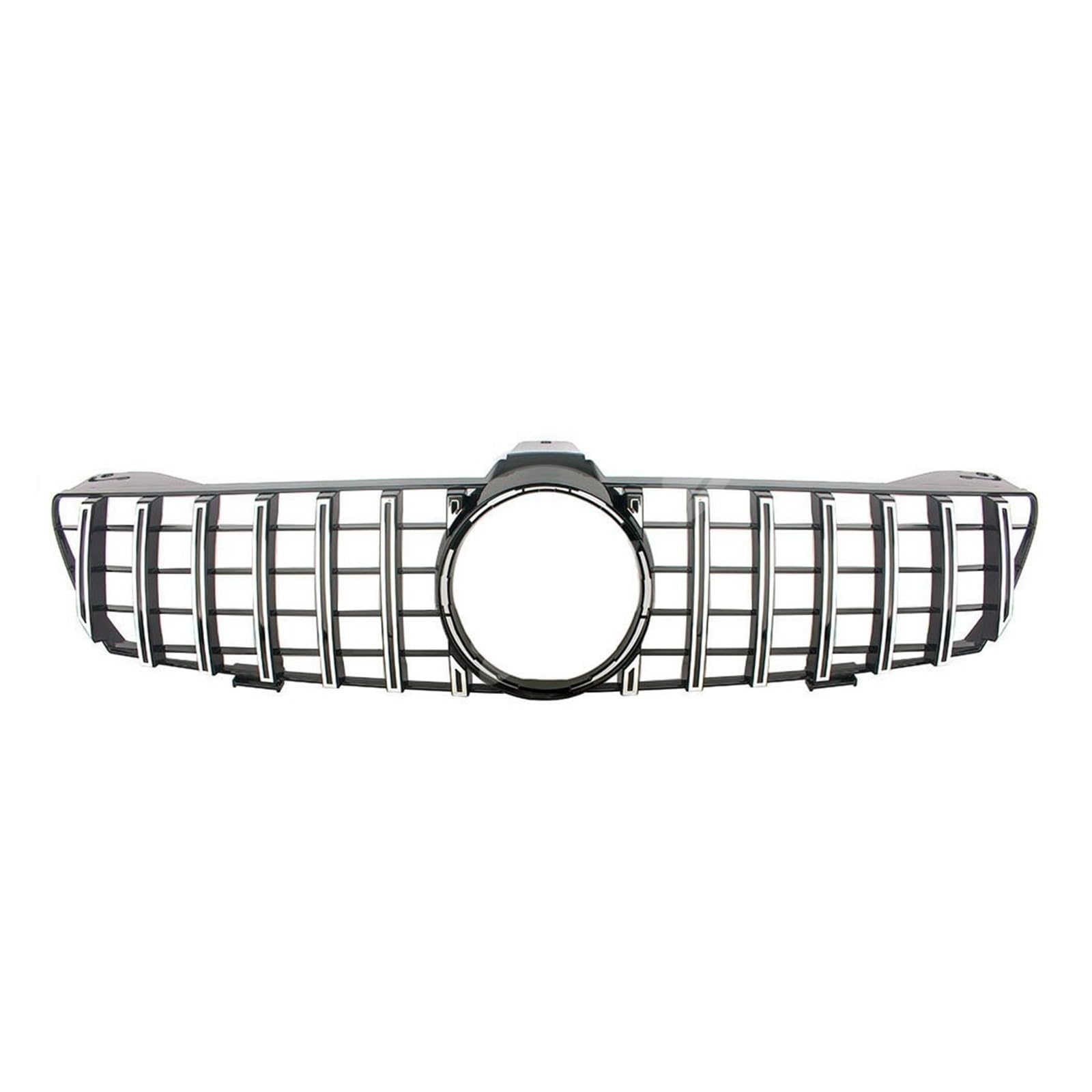 Auto Frontgrill Auto Kühlergrill Vorne Racing Grille Für Benz W219 Für CLS Klasse 2005 2006 2007 GT Facelift Oberen Stoßfänger Grill(Silber) von Wnfmjqe