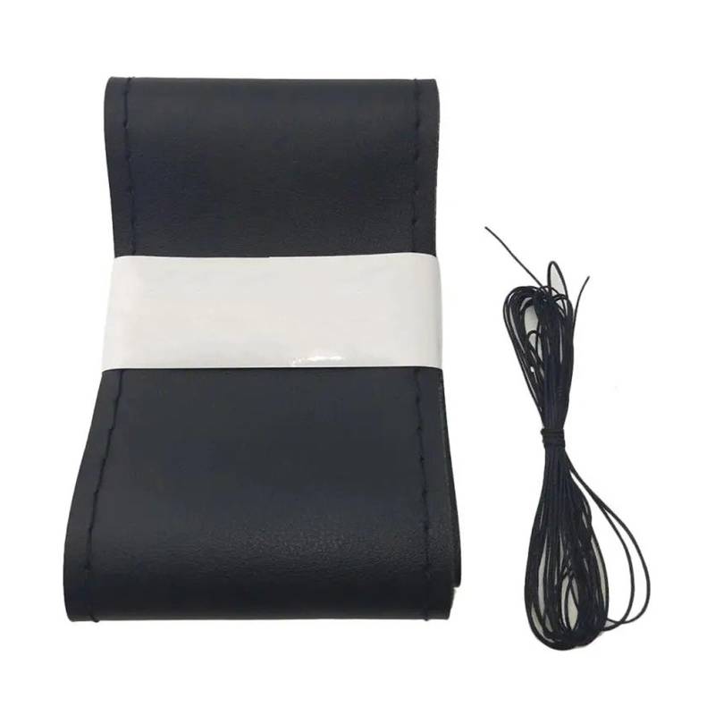 Auto-Innentürgriff Auto Lenkrad Geflecht Abdeckung Für 36/38/40 cm Textur Weiche Künstliche Leder Auto Abdeckungen Suite Mit Nadeln Und Faden Autoinnenraumtürgriff(40cm Black) von Wnfmjqe