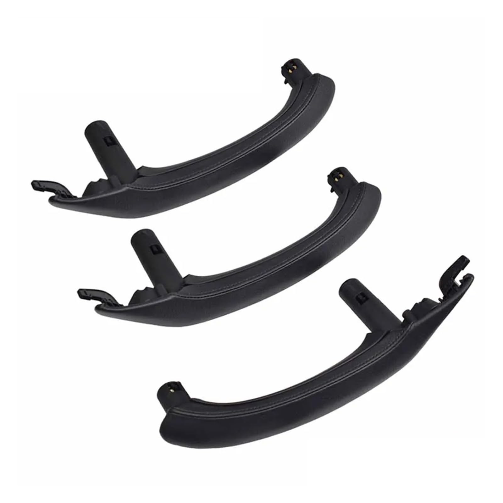 Auto-Innentürgriff Innentür-Armlehnen-Zuggriff Schwarze Leder-Außenabdeckung Für Für X3 Für X4 Für F25 Für F26 2010 2011 2012 2013 2014 2015 2016 Autoinnenraumtürgriff(RHD Set Black) von Wnfmjqe