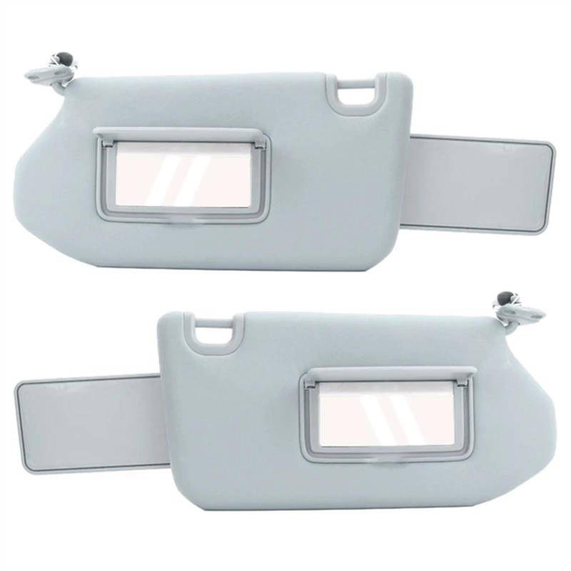 Auto Sonnenschutz Sonnenblende Links Rechts Auto Sonnenschutz Abdeckung Schatten Sonnenblende Für Infiniti JX35 QX60 2014 2015 2016 2017 Sonnenblende Verlängerung(Gray 1 Pair) von Wnfmjqe