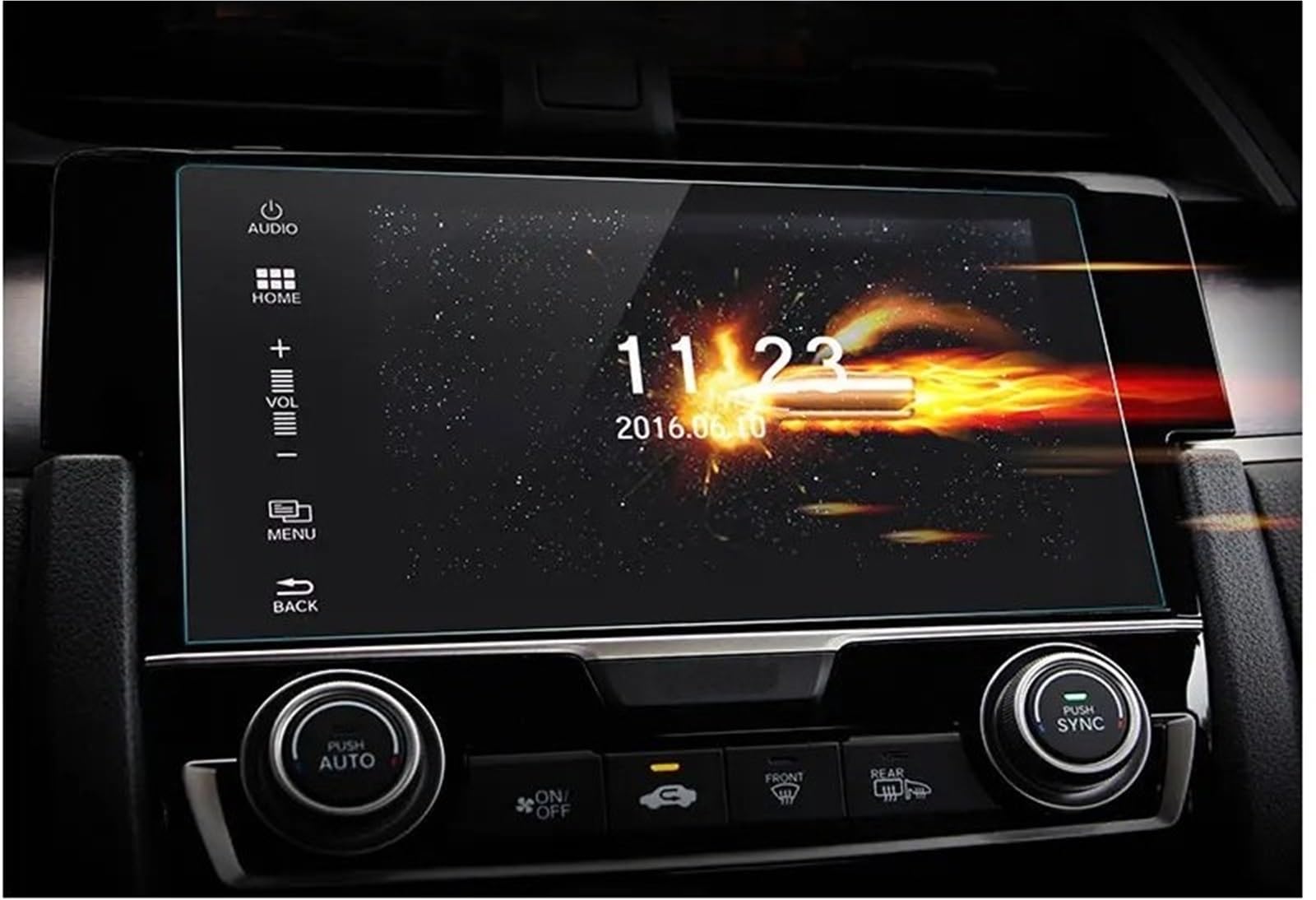 Displayschutzfolie Auto GPS Navigation Bildschirm Gehärtetem Stahl Schutz Film Für Civic 10th 2016 2017 2018 2019 Navigation Displayschutz von Wnfmjqe