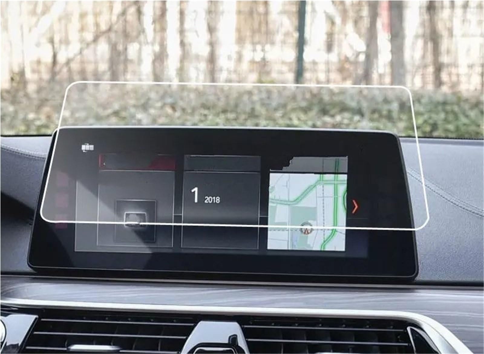 Displayschutzfolie Autonavigation Displayschutzfolie Aus Gehärtetem Glas Für 5er G30 2017 2018 Radio DVD GPS Armaturenbrett-Bildschirm Navigation Displayschutz von Wnfmjqe