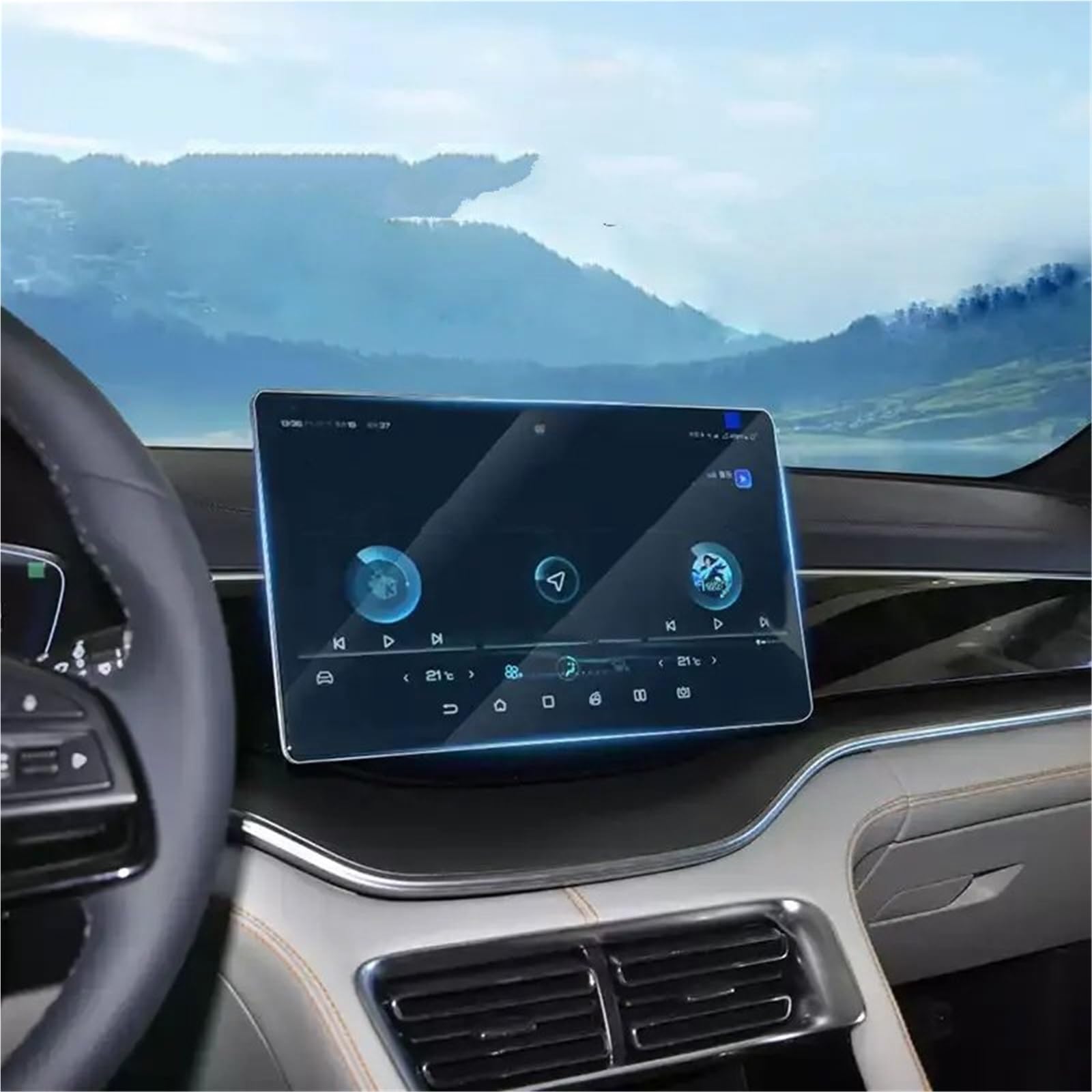 Displayschutzfolie Displayschutz Aus Gehärtetem Glas Für BYD Für Song Für Plus Für Dm-i 2021-2025 12,8 Zoll 15,6 Zoll Autoradio GPS-Navigation Navigation Displayschutz(for 15.6 inch GPS) von Wnfmjqe