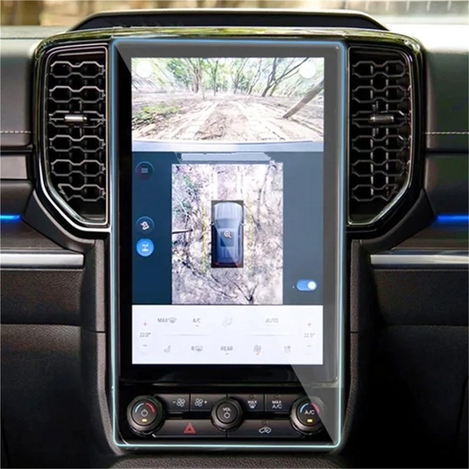 Displayschutzfolie Displayschutz Aus Gehärtetem Glas Für Ford Für Everest 2023, Auto-GPS-Navigationsfolie, LCD-Bildschirm, Kratzschutzfolie Navigation Displayschutz(12 inch) von Wnfmjqe