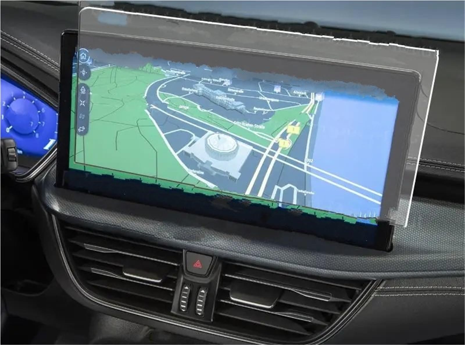 Displayschutzfolie Displayschutzfolie Aus Gehärtetem Glas Für Ford Für Focus 2023 13,2 Zoll Auto-Infotainment-Radio GPS-Navigation Navigation Displayschutz von Wnfmjqe