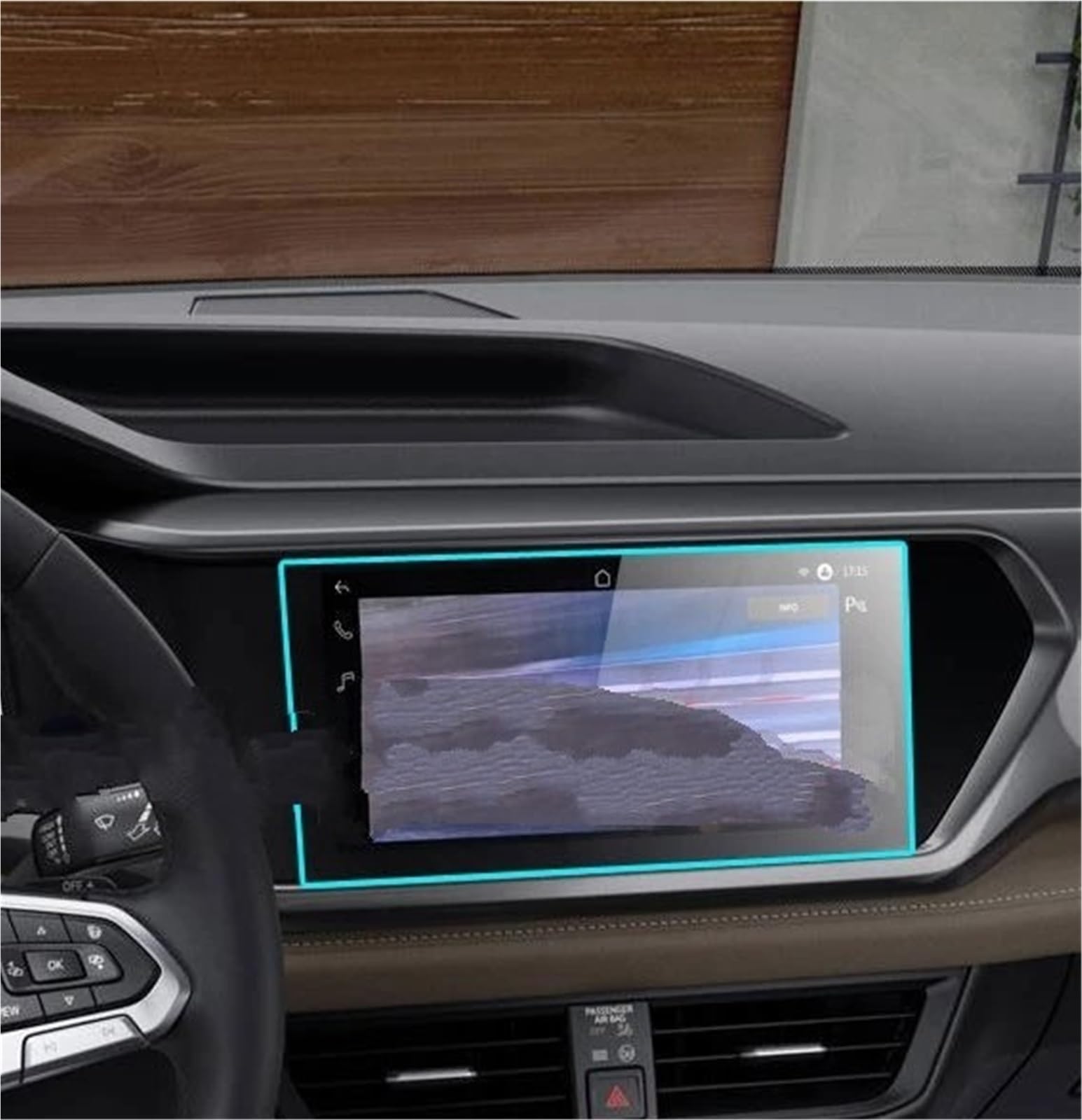 Displayschutzfolie Displayschutzfolie Aus Gehärtetem Glas Für VW Für Taos Für T-Cross 2022 10,1 Zoll Autoradio GPS-Navigation Innenzubehör Navigation Displayschutz von Wnfmjqe