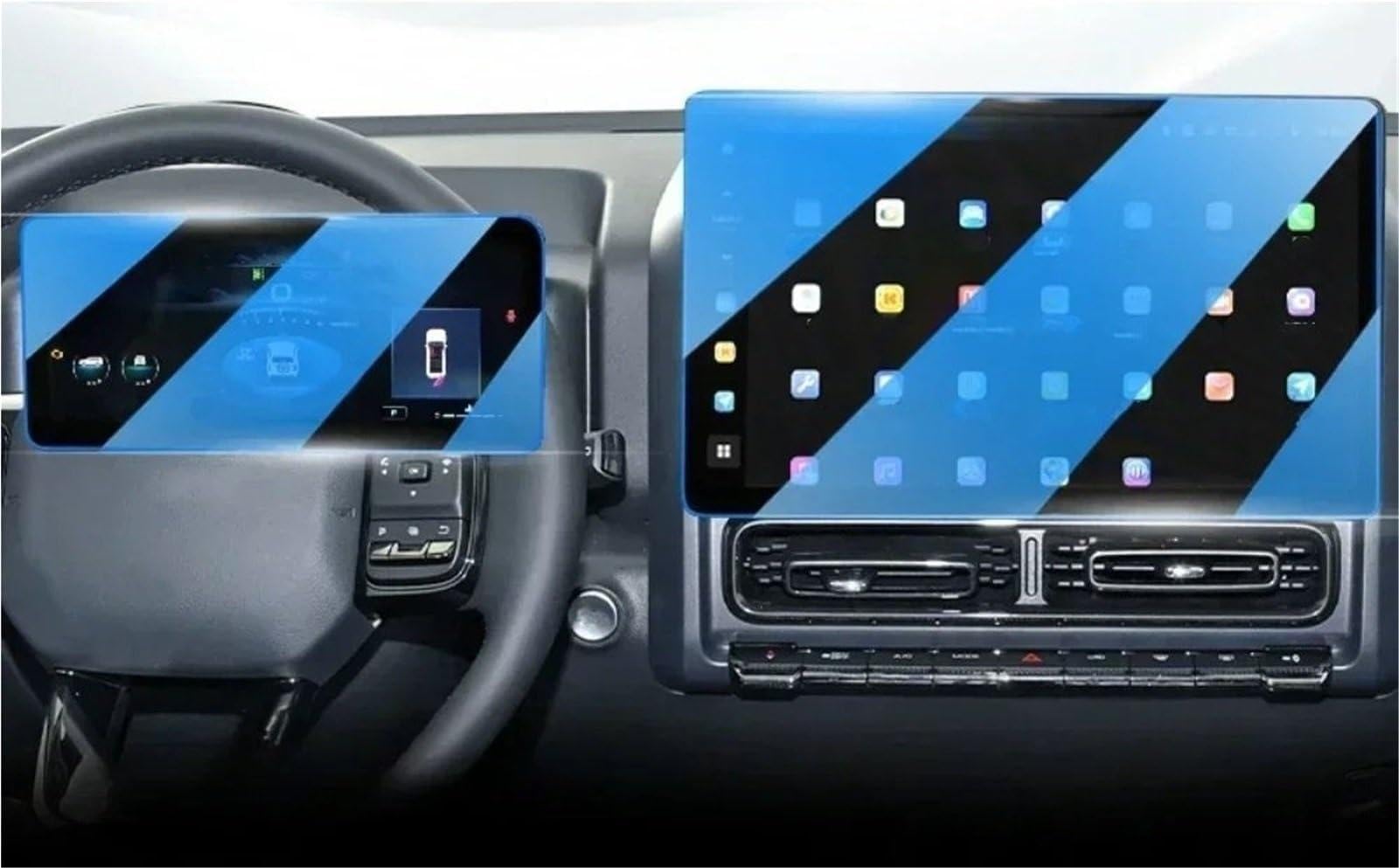 Displayschutzfolie Für Haval H9 2025 2024 Innen Center Console Navigation LCD Bildschirm Gehärtetem Glas Schutz Film Anti-Scratch Film Navigation Displayschutz(A) von Wnfmjqe