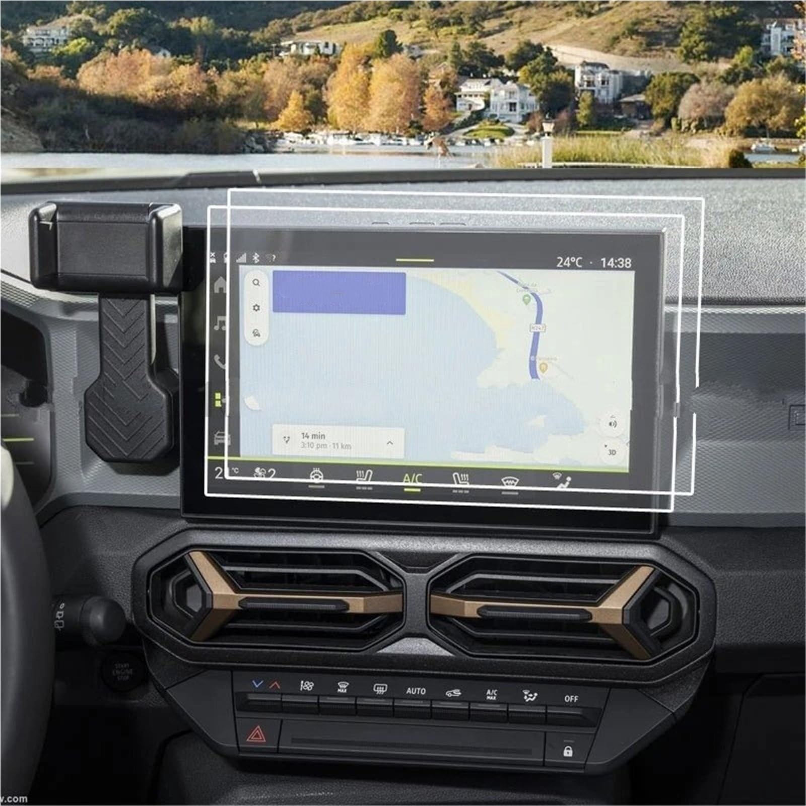 Displayschutzfolie TPU-Schutzfolie Für Dacia Für Duster Für Dacia Für Spring 2024 10,1 Zoll Autoradio GPS-Navigation Anti-Kratz-Folie Navigation Displayschutz(2 Pieces) von Wnfmjqe