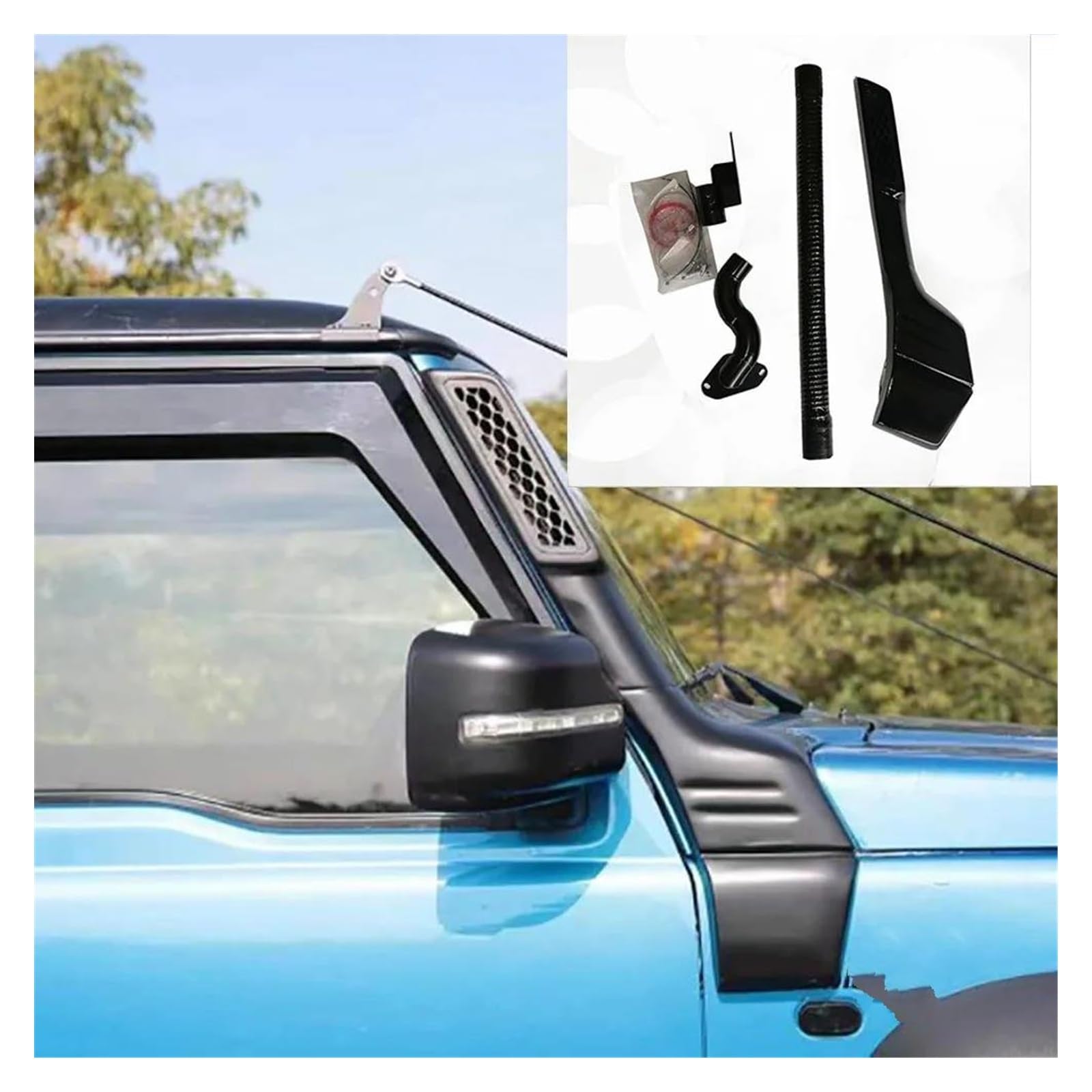 Lufteinlassschlauch Auto Ansaugrohr Auto Für Offroad Schnorchel Kits Für Suzuki Für Jimny 2018 2019 2020 2021 2022 ABS Matt Schwarz Air Intake Systeme Außen Zubehör von Wnfmjqe