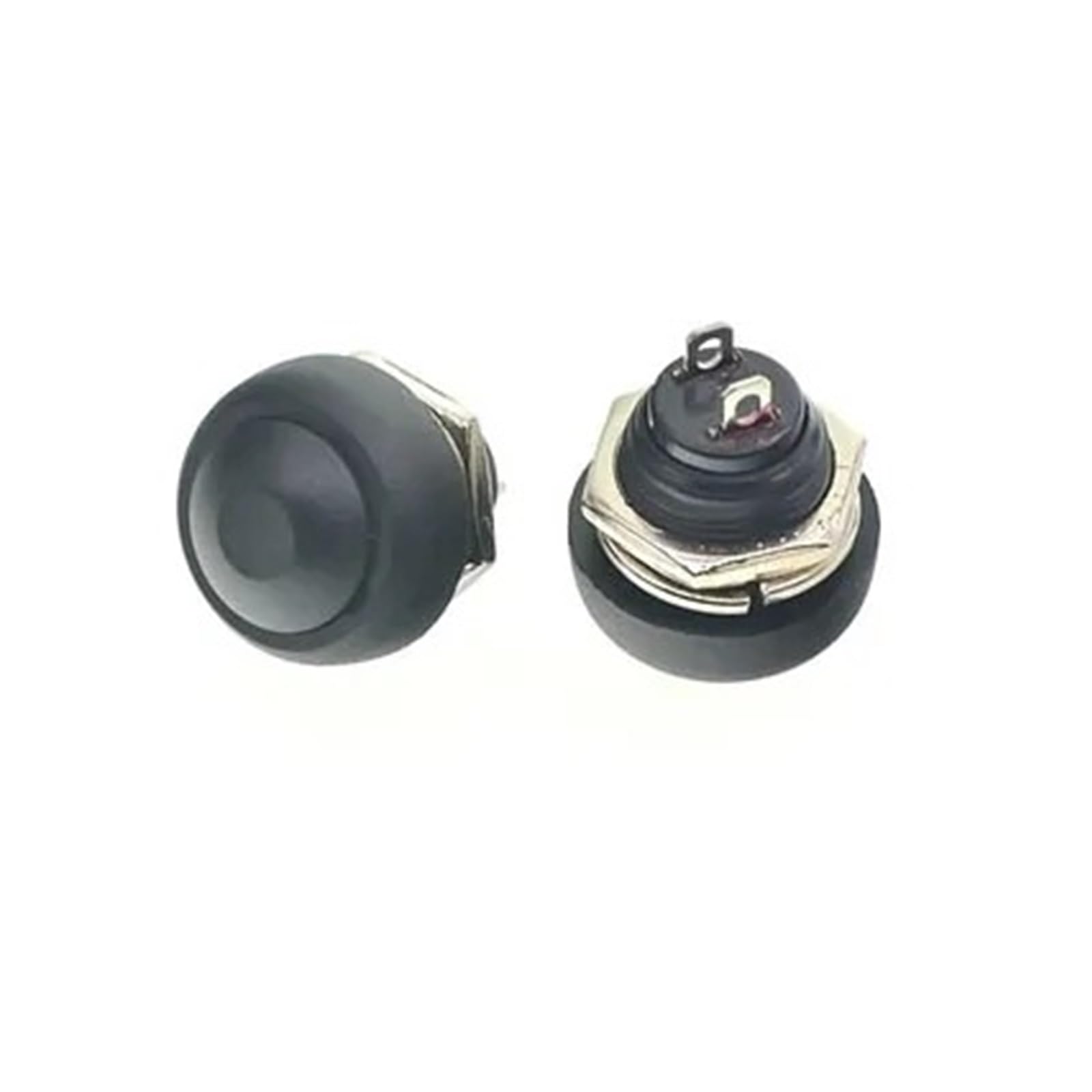 Steuerung Taste Schalter 1 Stücke 2Pin Mini Schalter 12mm 1A Wasserdichter Schalter Für Pbs33b 12v Momentary Push Button Switch Reset Nicht-verriegelnd Für Pbs-33b Fensterheber Schalter(Black 1PCS) von Wnfmjqe