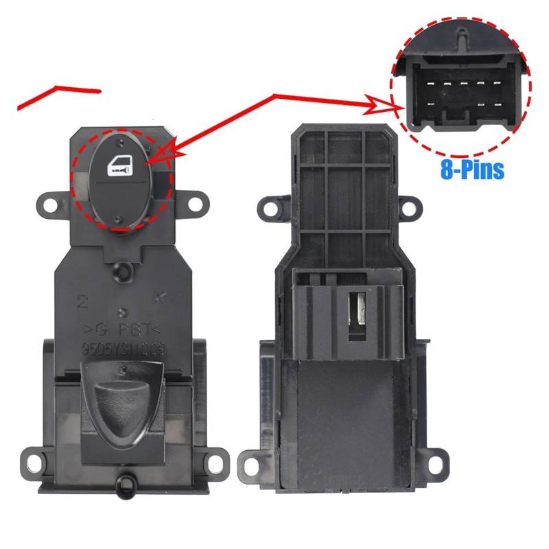 Steuerung Taste Schalter Für Civic 2006 2007 2008 2009 2010 2011 Auto Vorne Links Fahrer Tür Power Fenster Control Schalter Taste 35750-SNA-H52 Fensterheber Schalter(FR-35760-SNA-A13-8P) von Wnfmjqe
