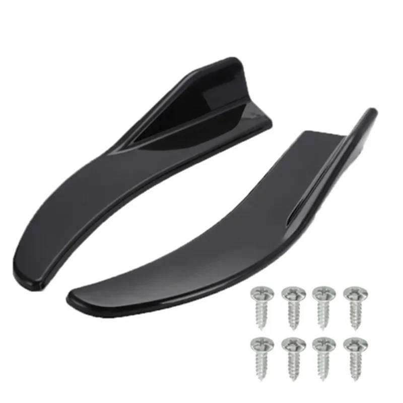 Winglet Diffuser 1 Paar Auto Bumper Spoiler Vorne Hinten Lip Anti-kollision Universal Auto Seite Rock Auto Seitenrock Splitter(Schwarz) von Wnfmjqe