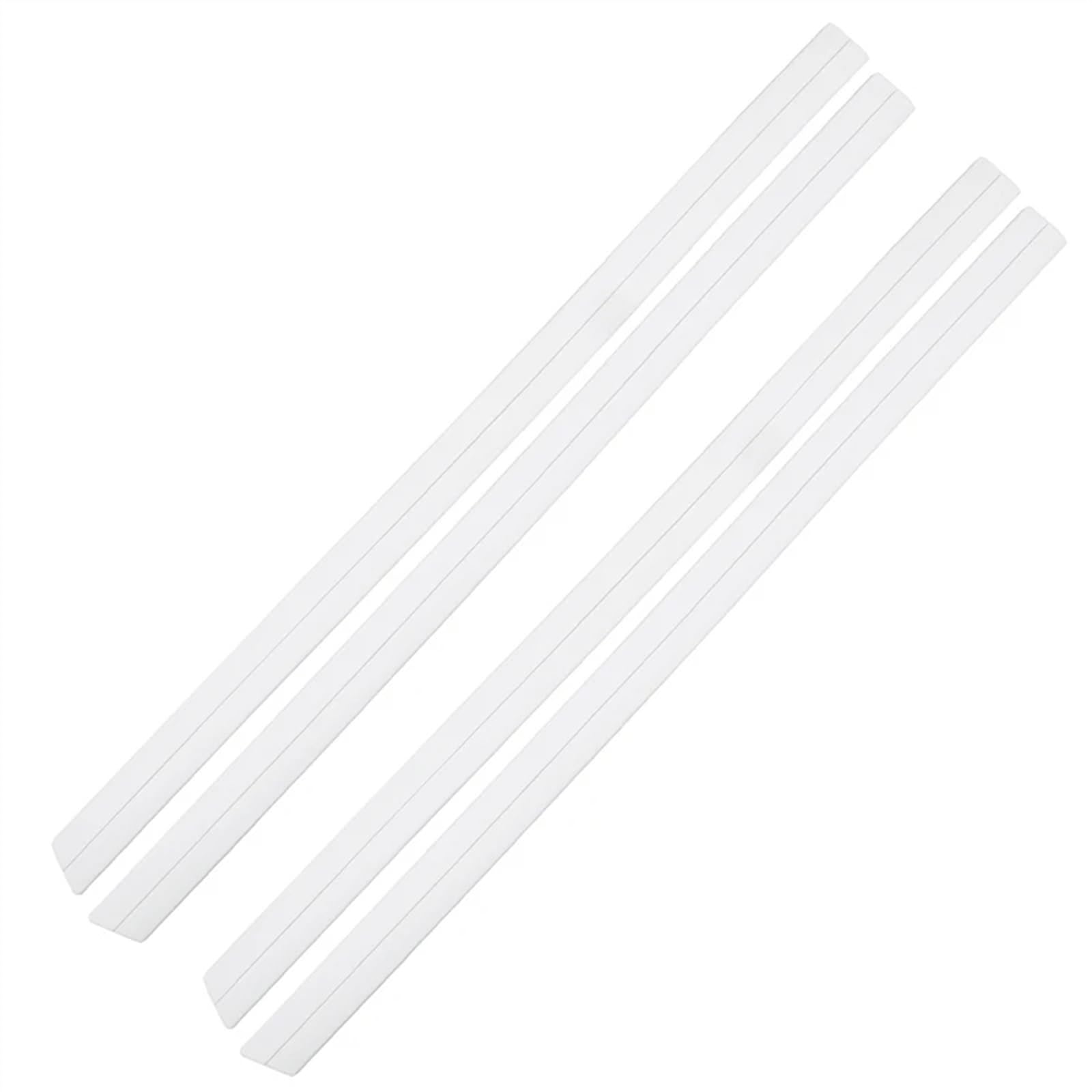 Winglet Diffuser 4 Stück Universal Autotürschutz Karosseriekantenschutz Aufkleber Seitenschweller Kratzfest Dekorativer Schutzaufkleber Komplett Schwarz Auto Seitenrock Splitter(4PCS 93CMx4.5CM white) von Wnfmjqe