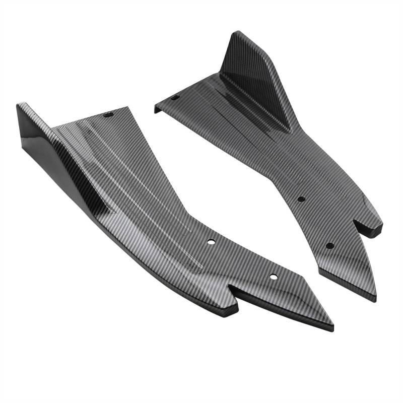 Winglet Diffuser Universal Heckstoßstangenschutz Canards Splitter Seitenschweller Schutz Body Kits Für Toyota Für Camry 2018 2019 2020 2021 2022 48cm Auto Seitenrock Splitter(Kohlefaser-Optik) von Wnfmjqe