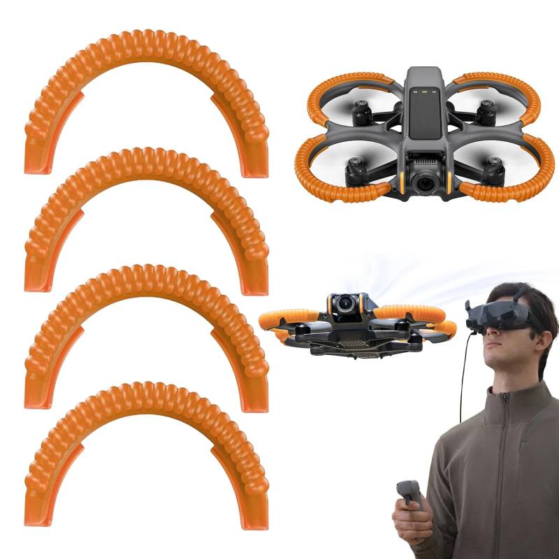 4 Stück Avatar 2 Propellerschutz für DJI, Protector Protection für DJI Avata 2, DJI Avatar 2 Zubehör, Avata 2 Drohne Schutzhülle Protective von WnlahuWA