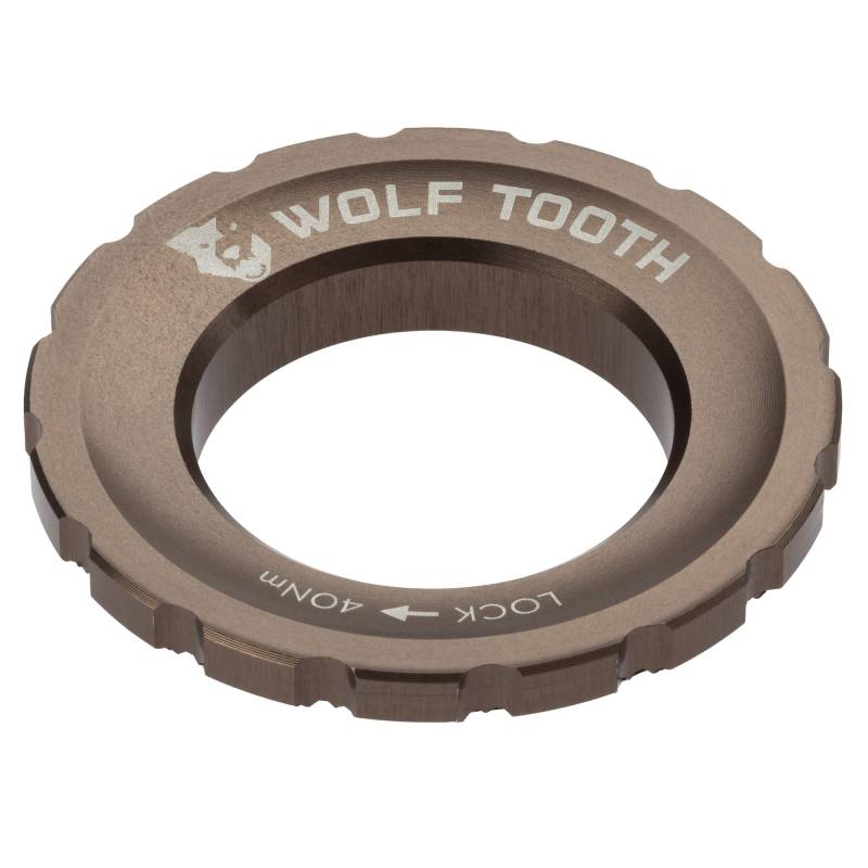 Wolf Tooth Components Centerlock Rotor Lockring - Limited Edition Espresso, Einheitsgröße von Wolf Tooth