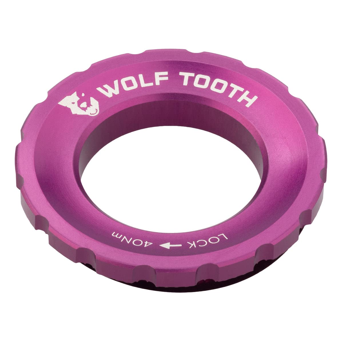 Wolf Tooth Centerlock Rotor Lockring Purple von Wolf Tooth