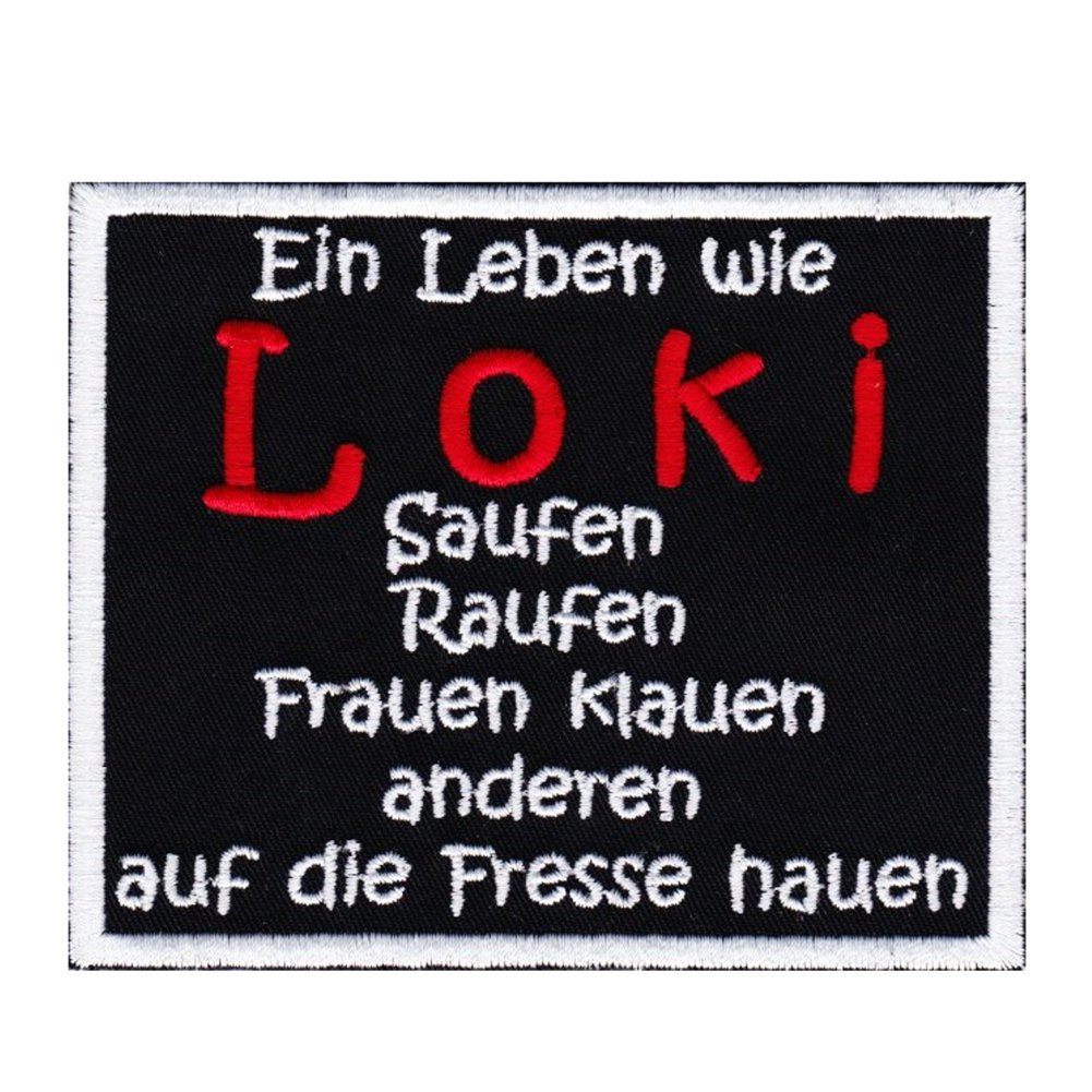 Wolfszeit Aufnäher Patch Loki Blutsbruder Odins Größe: 11 x 9cm von Wolfszeit