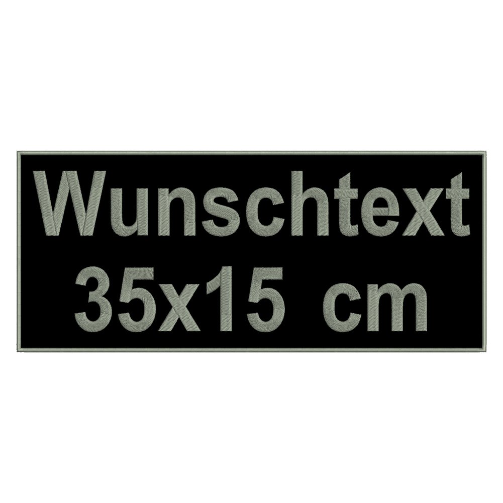 Wolfszeit Personalisierter - Aufnäher Rechteck Rec1 35x15 von Wolfszeit