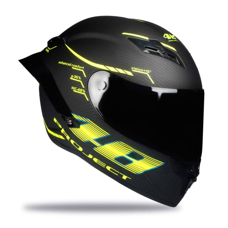 Woljay Integralhelm Helm Motorradhelm Motocross Offroad Moto Street Helme Fahrrad Helme (L, Carbon-Lackierung matt) von Woljay