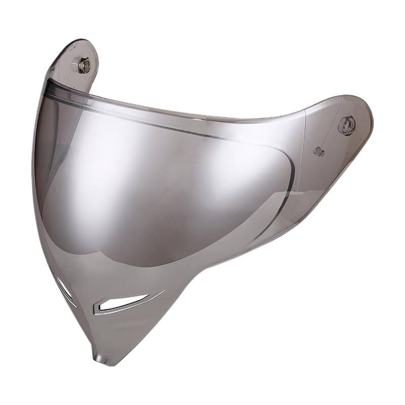 Woljay Motorradhelm Integralhelm Motorradhelme für Erwachsene Männer Frauen Rennsport Straßenmoped DOT / ECER22-05 zugelassen (Silver Transparent Visor-Long Mouth,One Size) von Woljay