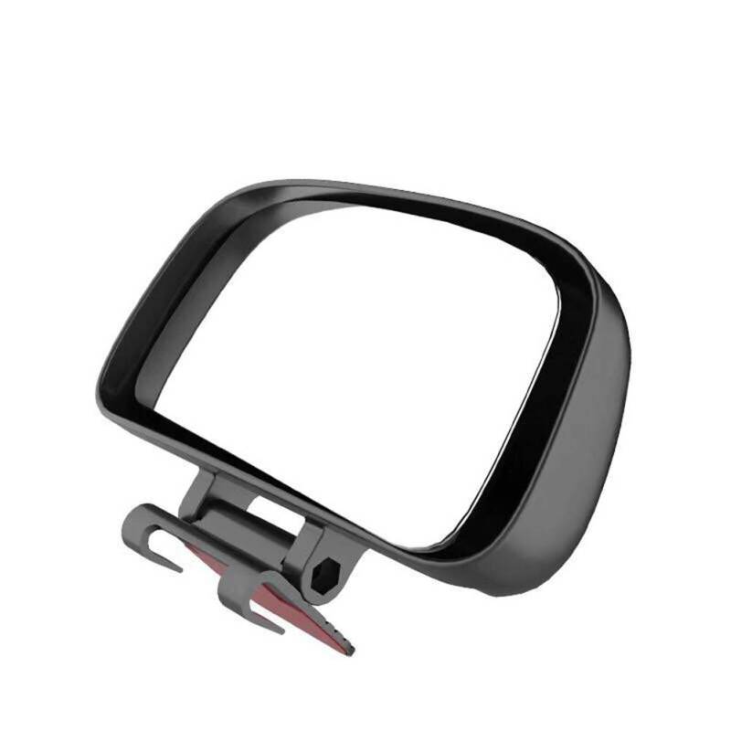 Wooauto Auto Blind Spot Spiegel Toter Winkel Spiegel Einstellbarer Weitwinkel-Auto-Rückspiegel Fahrschulspiegel Universal Trainer Zusatzspiegel Hilfsrückspiegel für LKW, Vans, Wohnmobile,Schwarz von Wooauto