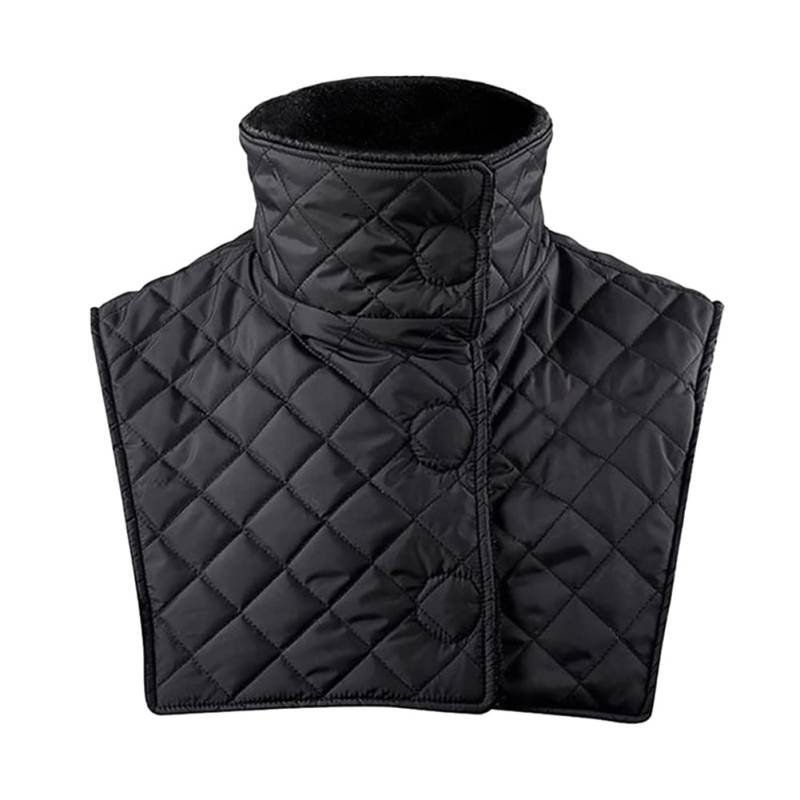 Wooauto Winter Schal Schulter Jacke Nackenwärmer Ski-Halswärmer Winddichter Motorrad-Nackenwärmer Verlängerter Halswärmer Outdoor Wasserdicht Radfahren Schal für Motorrad Wandern Klettern Jagd,Schwarz von Wooauto