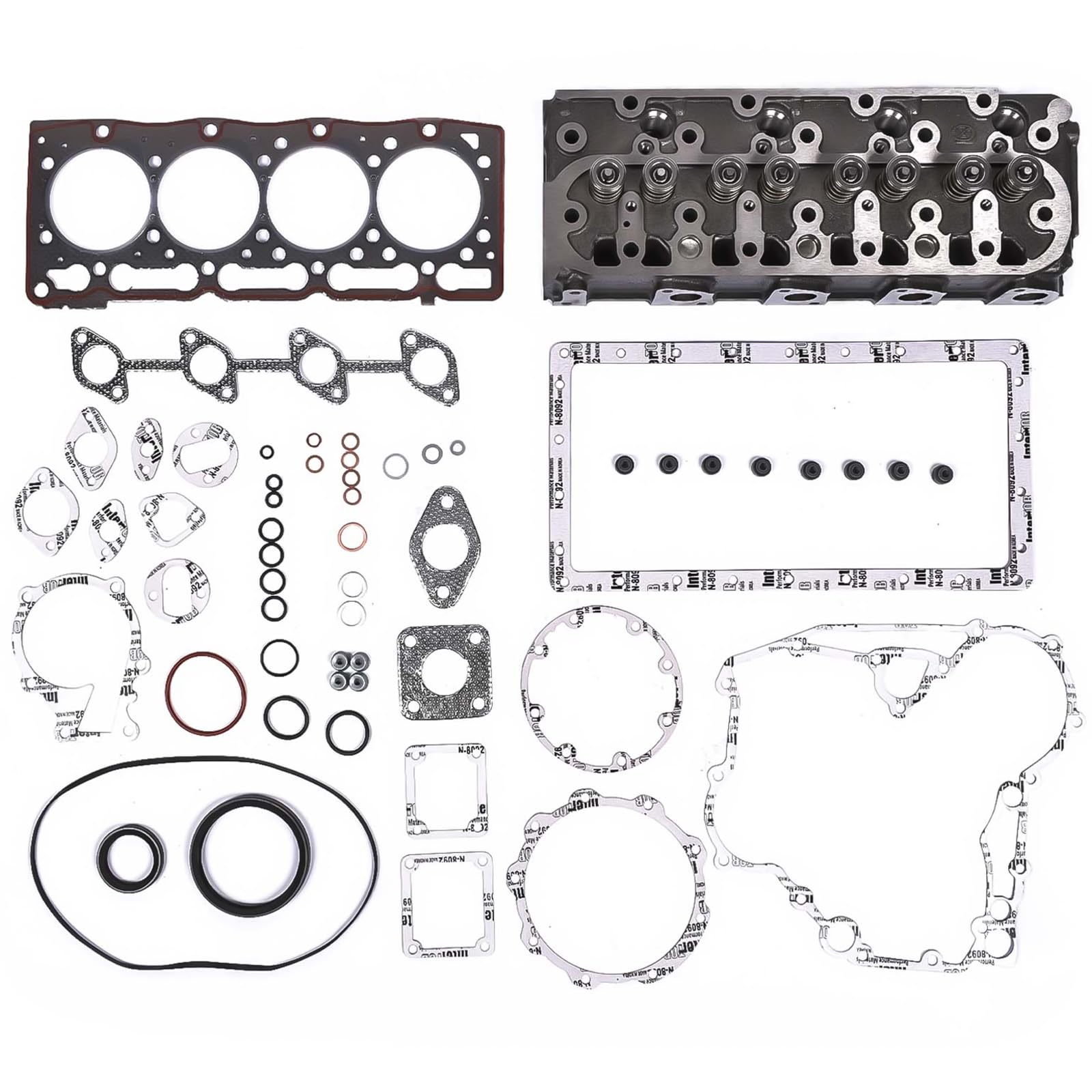 Woosphy Komplettes Zylinderkopfdichtungssatz Ersatz für V1505 V1505T V1505E V1505D B2910HSD B7800HSD Motor 1628599352 1G09103044 von Woosphy