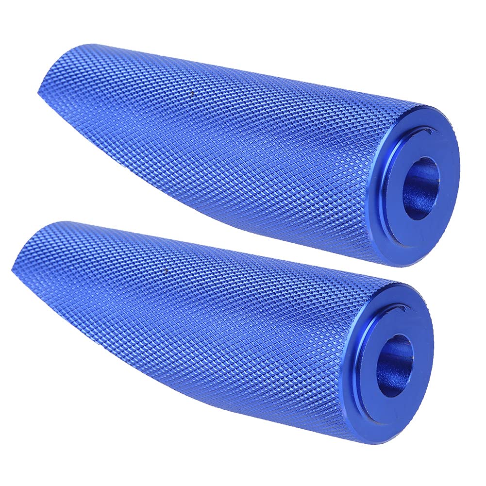 2pcs Motorrad -Aluminiumlegierung Footstütze -Fußstützen -Ersatz, Motorrad -Frontfahrer -Fahrerfußstütze, geeignet für Motorrad (Blue) von Woteenore