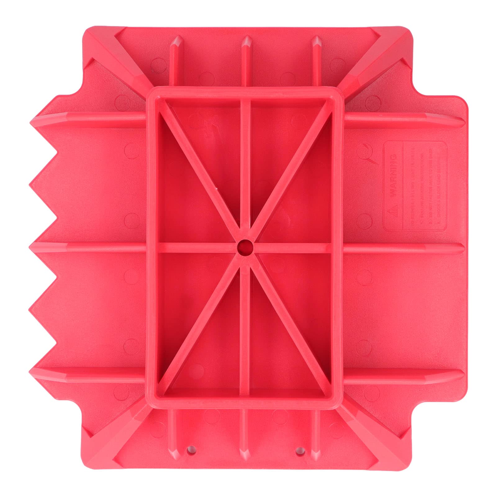 Jack Relief Base Pad Hartes Nylon, rot, gezahnt, Off-Road-Basis, kompatibel mit High Lift Jack PP-Pads zum Anheben der Jack Plate, um das Heben und Absinken des Jacks zu von Woteenore