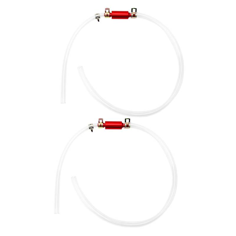 Woteenore 1 Paar Bremsentlüftungsschläuche, 6 mm, praktischer, zuverlässiger und langlebiger Entlüftungswerkzeugsatz für Rückschlagventilrohre, Entlüftungswerkzeugsatz für von Woteenore