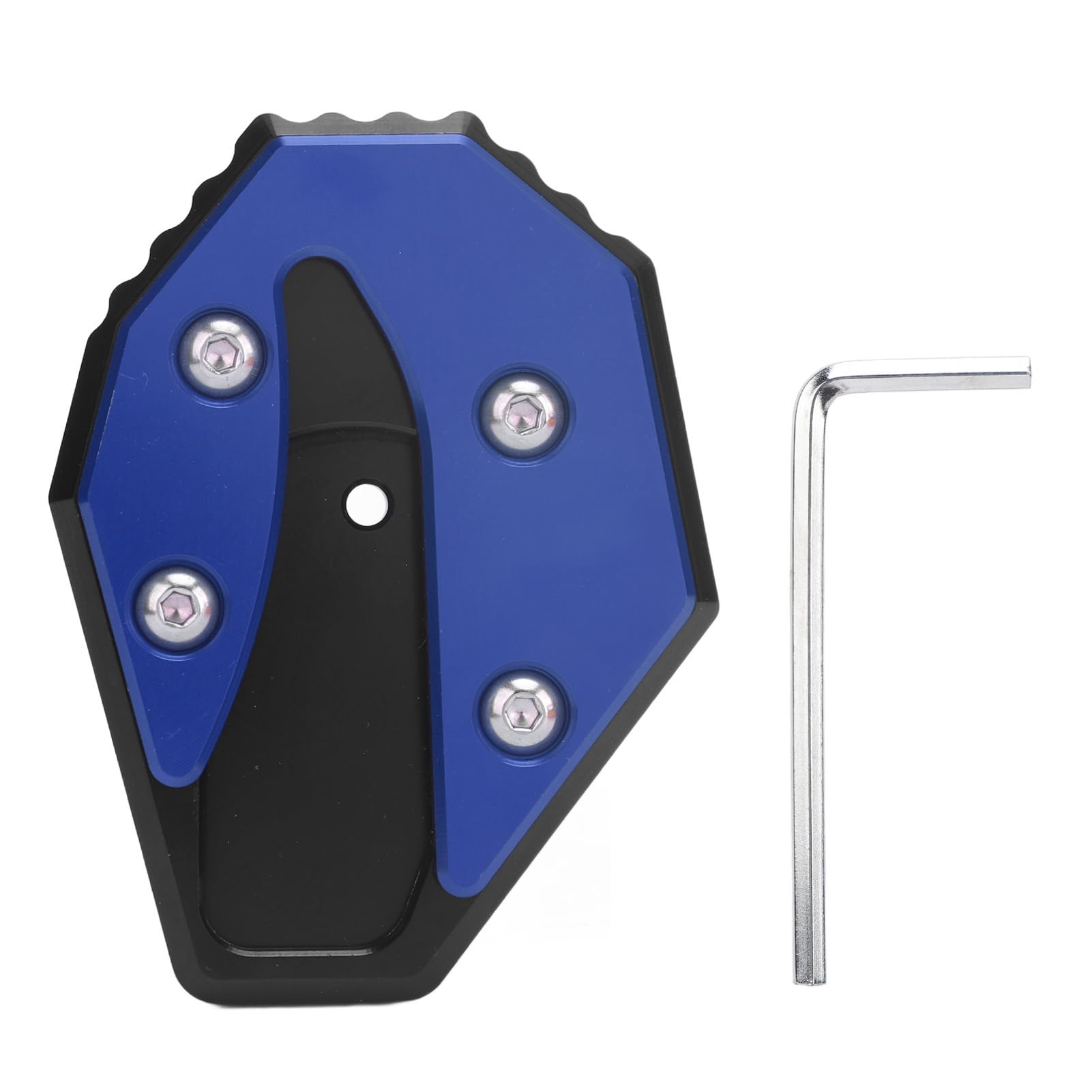 Woteenore Motorrad-Ständerpolster-Vergrößerungsplatte, Anti-Sink-Fußverbreiterungsständer-Verlängerungspolster für Xmax 400 NMAX155 AEROX155, Motorrad-Ständerpolster (Blue) von Woteenore