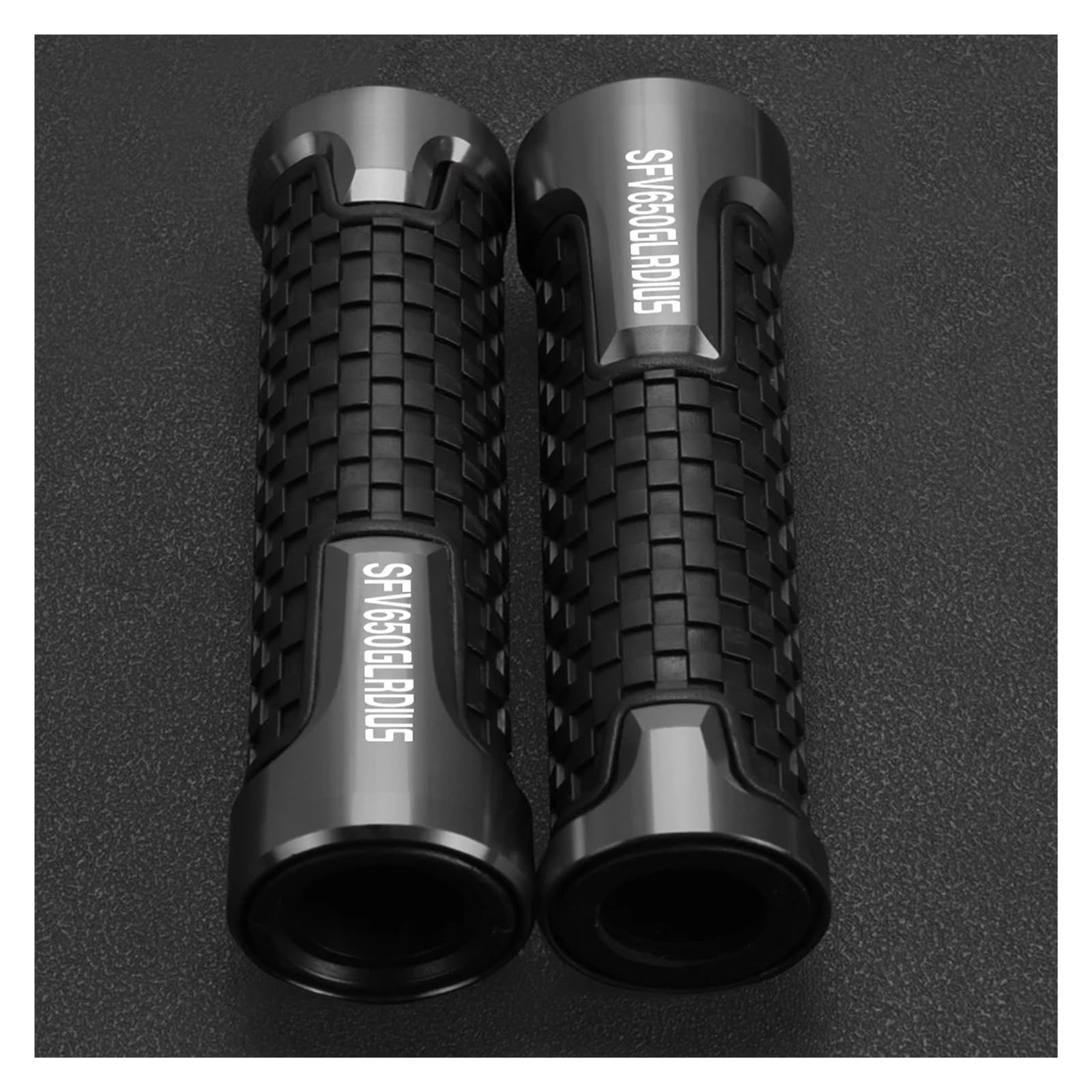 WouND Motorrad-Lenkergriffe Für Su@&zuki SFV650 Gladius SFV 650 2008-2016 2015 2014 2013 2012 Motorrad Lenker Griffe Griff Grip Enden Stecker Slider Caps(A77) von WouND