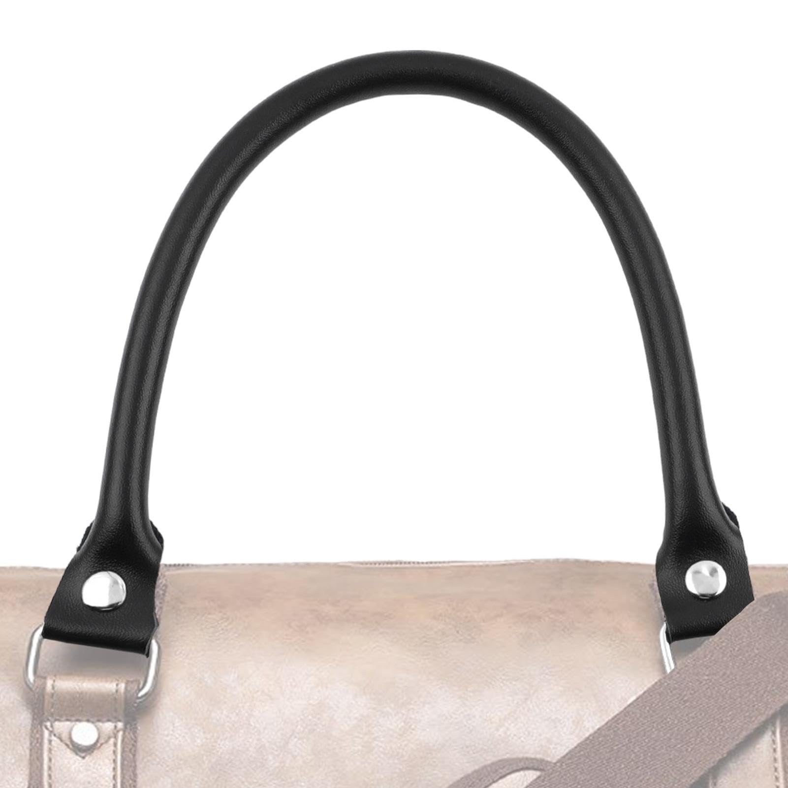 Wpsagek Ersatz-Handtaschengriffe,Taschengriffe, 38 cm abnehmbare Lederhandtasche Taschengriffe, Einfache Griffschnalle, modische Lederriemen für Handtaschen von Wpsagek