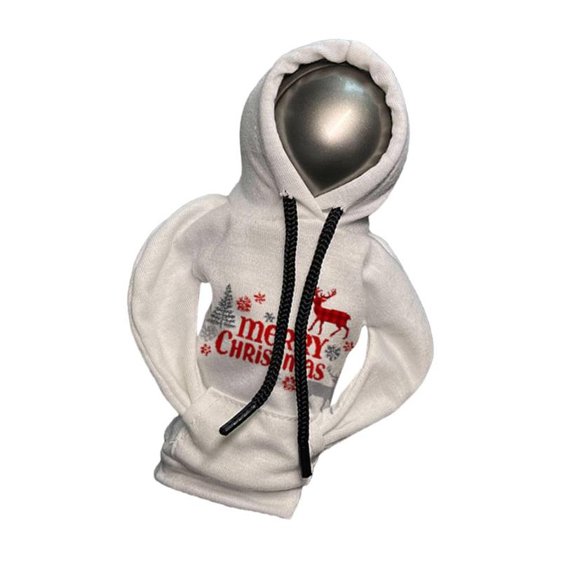 Wpsagek Hoodie Auto-Schalthebelabdeckung, Schaltknauf-Hoodie | Auto-Schaltknauf-Abdeckung | Kapuzenpullover mit Weihnachtsdruck für Auto-Schalthebel, niedliche Gadgets für den Autoinnenraum, Zubehör von Wpsagek