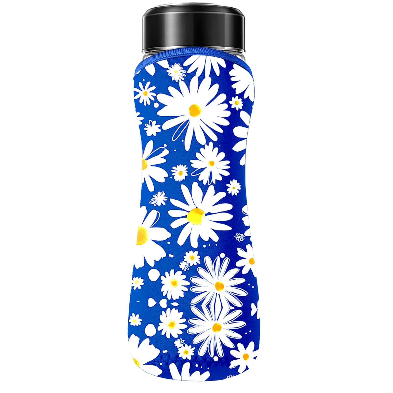 Wpsagek Neopren-Wasserflaschenhülle, Neopren-Glas-Wasserflaschenhüllen | Trägerhaltertasche | Ergonomische Wasserflaschenhalter-Tasche, isolierter Flaschenhalter, Wasserflaschen-Taschenträger für von Wpsagek