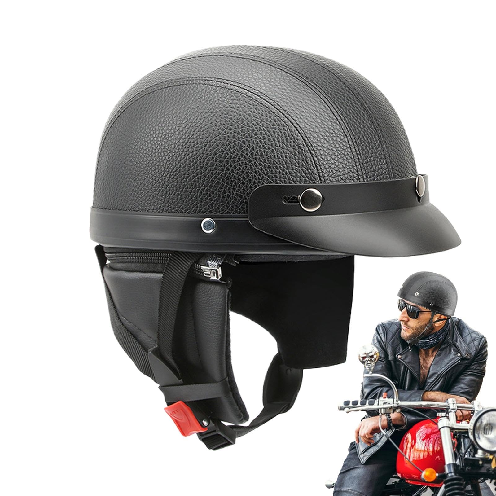 Wpsagek Offene Helme, Halbvisierhelme | Roller-Halbgesichtshelme | Offene Motorradhelme, Retro-Motorradhelme, Roller-Halbgesichtshelme von Wpsagek